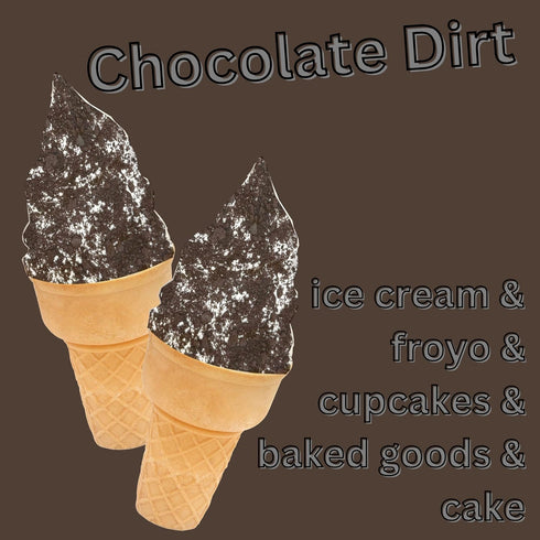 2 Chocolate Cookie Crumbs, Chocolate Graham Cracker Crumbs Pie Crust, Dirt Coffee Topping and Dessert Ice Cream Topping