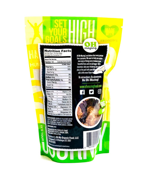 3 Count, 9 oz Oh-Mazing Granola Snack, Gluten-Free, Nut-free, No Soy, No Preservatives, Small Batch, Bags (Lemon Bar)