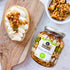 14 oz Buram Honey with Nuts - Healthy Protein Snacks - Peanuts, Walnuts, Pistachios, Hazelnuts - Resealable Jar - High