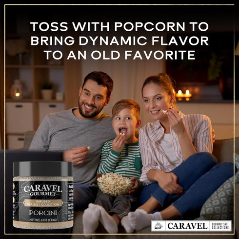 Umami-Packed 4 oz Porcini Sea Salt Infused with Finely Ground Porcini Mushrooms Mushroom Seasoning with Rich & Earthy