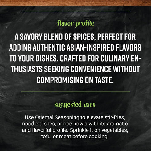 16 Frontier Bulk Oriental Seasoning, Organic, Ounce