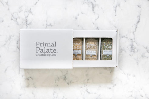 3-Bottle Set Primal Palate Organic Spices - Everyday AIP Blends Gift