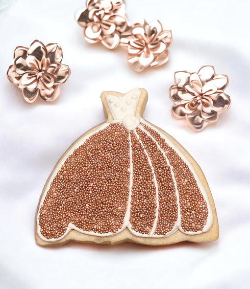 Sweet Evas SHIMMER METALLIC ROSE GOLD NONPAREILS- Dairy Free,Gluten Free,Egg Free,Vegan,Soy Free,Nuts