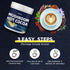 (20 JUYIHEAL Mushroom Hot Cocoa Powder with Melatonin, Reishi, Glycine, Cacao, L-Theanine, Chicory for Calm and Relax