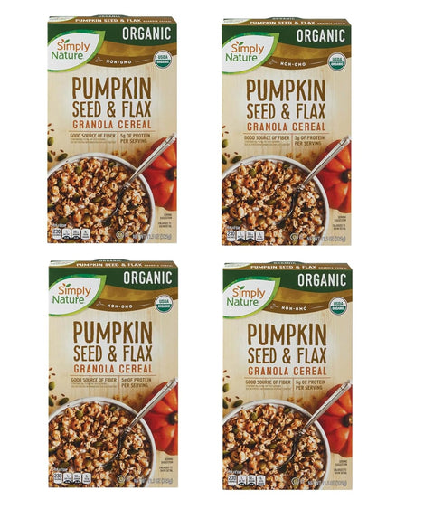 Generic 4-PACK Organic Pumpkin Seed & Flax Granola Cereal, 11.5 oz