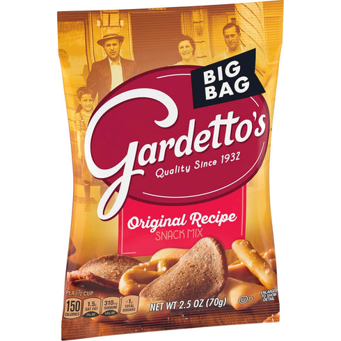 Gardetto's 2.5 oz (Pack 36) Snack Mix, Original Recipe, Family Size