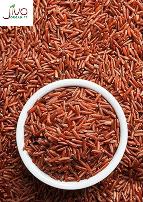 10 100% Jiva Organics Organic Red Rice Pounds Bulk Bag from India - Natural & Non-GMO
