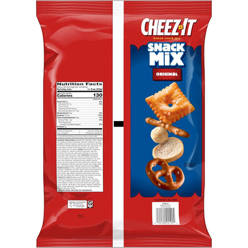 40oz (1 Cheez-It Snack Mix, Classic Baked Mix, Lunch Snacks, Classic, Bag Bag)