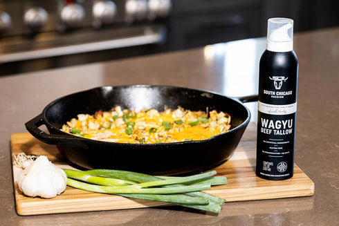 South Chicago Packing Wagyu Beef Tallow Spray, Umami-Rich Nonstick Cooking Oil, Perfect for Sautéing, Grilling