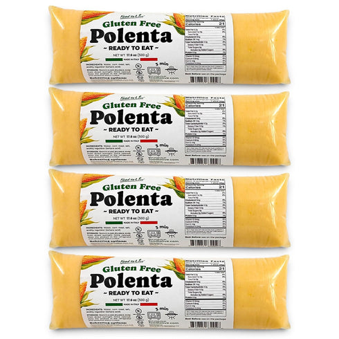 Food To Live Gluten-Free Polenta Ready To Eat, 17.6oz (500g) Traditional Italian