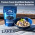 Thousand Lakes Blueberries Freeze Dried Fruit - 1.2 ounces | 100% Whole Blueberries | No Sugar Added