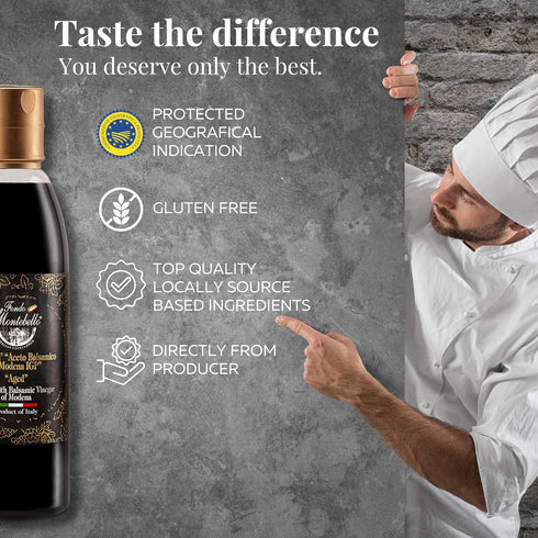Tasting Combo - Balsamic Vinegar of Modena and Balsamic Vinegar Glaze, The Perfect Mix, IGP-Certified Balsamic Vinegar