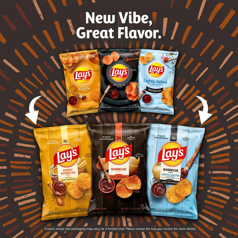 Lay's 4 Pack, 1 oz (40 Pack) Potato Chips, Flavor Variety Single Serve Bags