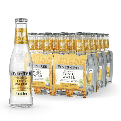 Fever-Tree Tonic Water Premium Mixer for Cocktails and Mocktails, 6.8 fl oz