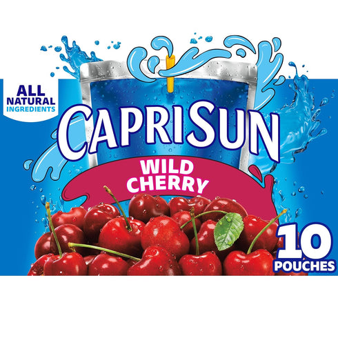 Capri Sun Wild Cherry Flavored with other natural flavor Juice Drink Blend,