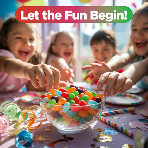 1 lb Jelly Beans Bulk Fruity Flavored Candy Mix for Party Favors, Goody Bags, Snacking, Candy Buffets & Dessert Tables