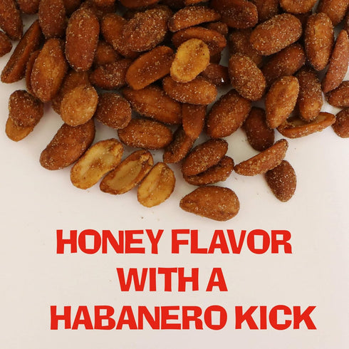 ASS KICKIN' Roasted Spicy Hot Peanuts - 4.25 oz Ultimate Spicy Gourmet Gift Peanuts (Habanero Honey)