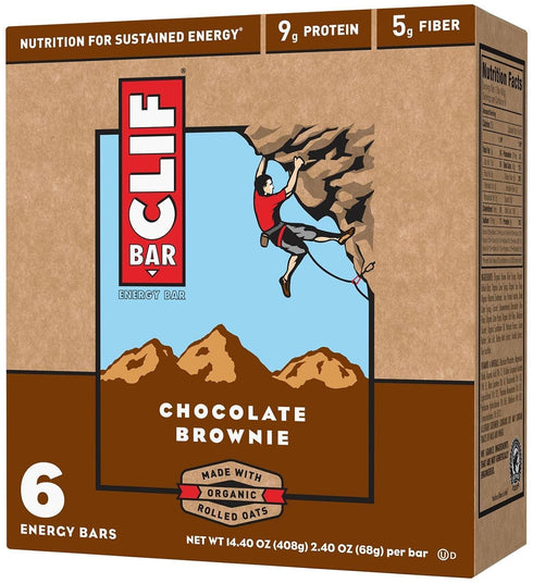 Clif Bar Energy Bars - Chocolate Brownie - 2.4 oz - 6