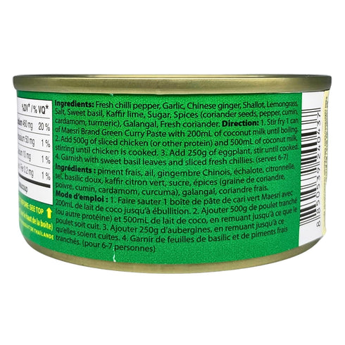 4 Oz (Pack 4) Maesri Thai Green Curry Paste