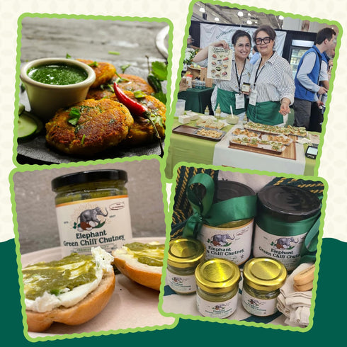 100% 9oz (Pack 1) Elephant Green Chili Chutney - Natural, Vegan & Gluten-Free - Bold & Tangy Green Chili Condiment