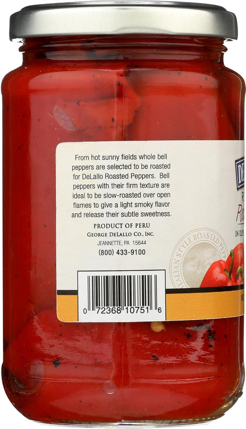 12 oz DeLallo Pepper Red Roasted Garlic