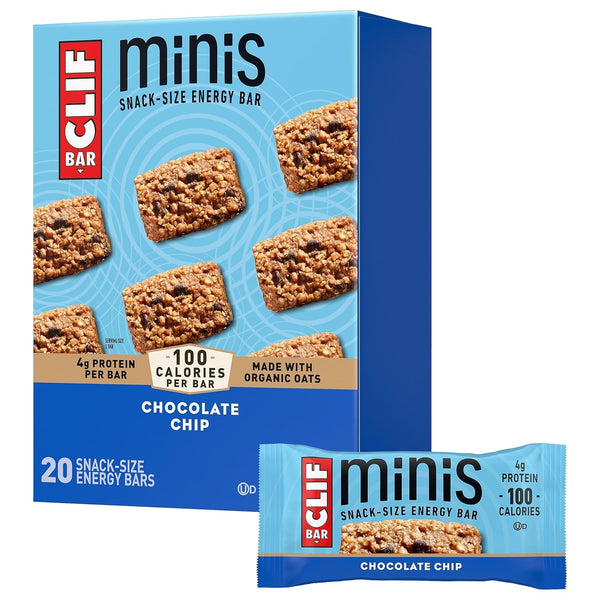 CLIF BAR Minis - Chocolate Chip - Made with Organic Oats -