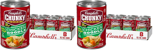Campbell's Chunky Healthy Request Chicken Noodle Soup, 16.1 oz Can (Pack of