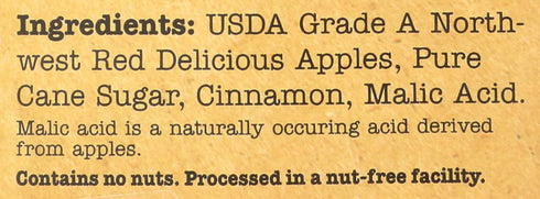 2.25 OZ. Sisters Fruit Company Apple Chips, Cinnamon Apple, All Natural, Gluten-Free, Fat-Free (Contains SIX Bags)