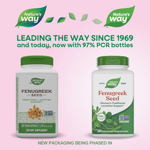 320 (Packaging Nature's Way Fenugreek Seed Supplement, Fenugreek for Traditional Breastfeeding Lactation Support*