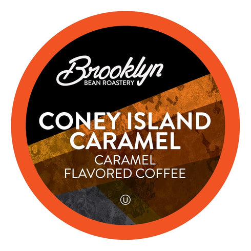 2.0 72 Count Brooklyn Beans Coney Island Caramel Gourmet Coffee Pods, Compatible with Keurig Coffee Pods Brewer