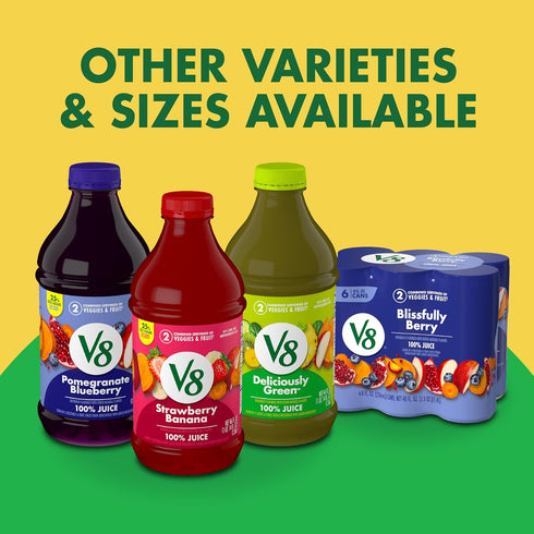 V8 100% 8 oz (24 Pack) Pineapple Jalapeno Fruit and Vegetable Juice, fl Can