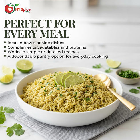 3 NY Spice Shop Cilantro Lime Rice - Pound Cilantro Lime Flavored Rice for Cooking and Culinary Use - Fluffy Grain