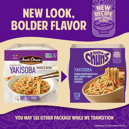 7.9-oz Annie Chun's Yakisoba Noodle Bowl, Non-GMO