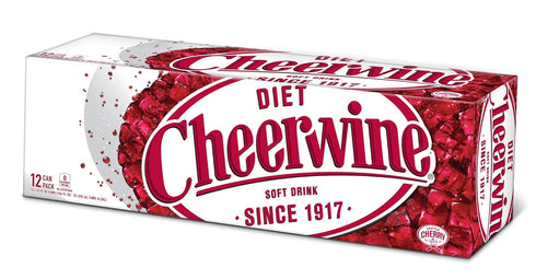 Archway Cheerwine Diet Cherry Soda Soft Drink, 12 oz (12 Pack)