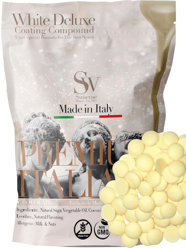Swisense Premium Italian White Melting Chocolate Candy Melts | White Chocolate Melts 2