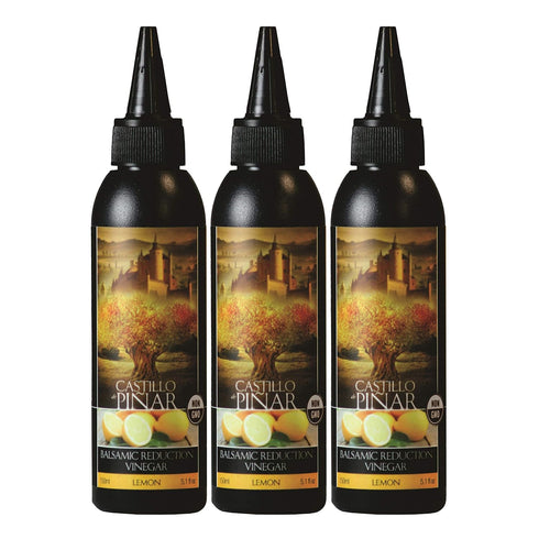 Castillo de Pinar 3-Pack Lemon Balsamic Reduced Vinegar, 150ml Non GMO