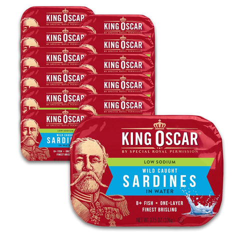 King Oscar Wild Caught Brisling Sardines In Pure Spring Water, 3.75 Ounce
