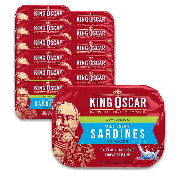 King Oscar Wild Caught Brisling Sardines In Pure Spring Water, 3.75 Ounce
