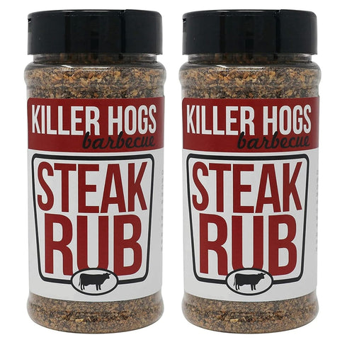 Killer Hogs Barbecue Steak Rub - Pack of 2 Bottles - 32