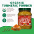 1 100% Organic Turmeric Powder Pound Jar by Jiva Organics - Raw with Curcumin - Lab Tested & Reports Available - Raw