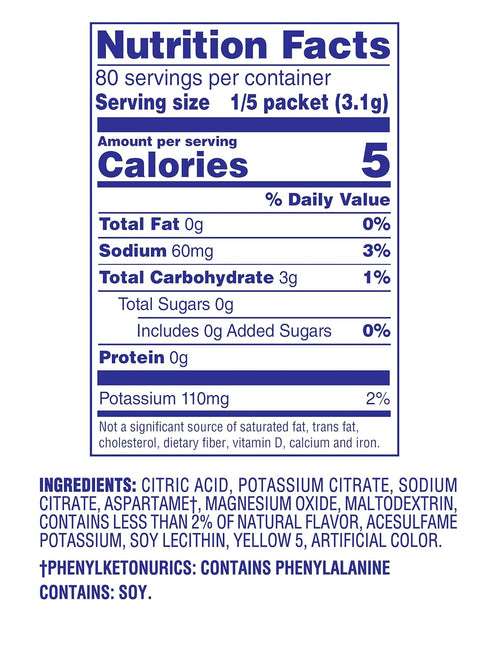 8.6 oz 16 3 Packaging Crystal Light Lemonade Drink Mix - - ct - pk, May Vary