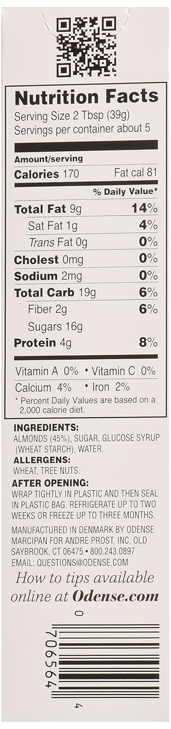 Odense 7 , Almond Paste Gluten Free, Ounce