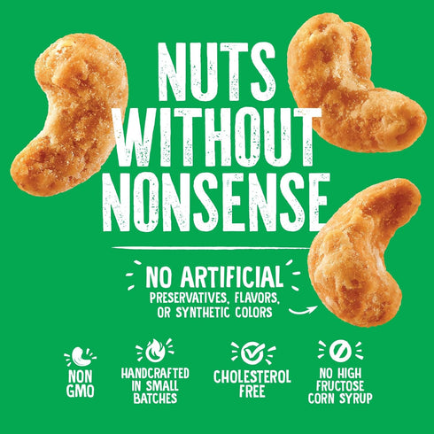 (1-Pack), 5oz Emerald Nuts Honey Glazed Cashews Resealable Bag, Kosher Dairy Certified, Non-GMO, Contains No Artificial