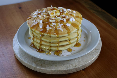 17oz, Toasted Coconut Pancake Mix By New Hope Mills, Made with Real Toasted Coconut, NON-GMO, Vegan, Kosher