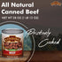 28 Pack 1 Keystone Meats All Natural Canned Beef Ounce Long Term Shelf Life Emergency Survival Food Canned Meat | Fully