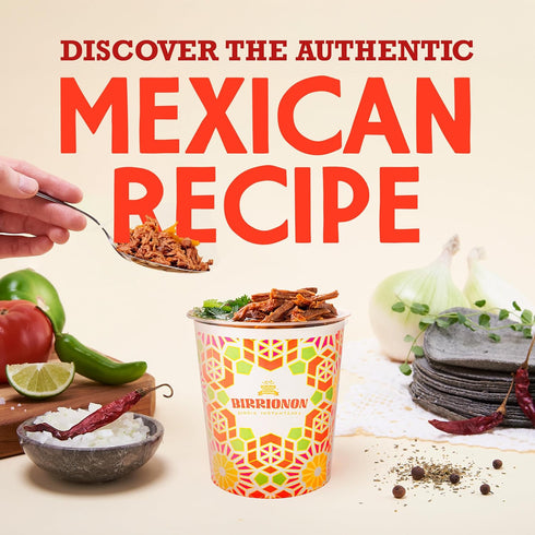 POZOLAZO 6-Pack | Birria Mexican Beef Stew - Freeze-Dried - Authentic Mexican Flavor with Real Tender Beef, Chiles