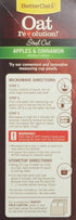 Better Oats 12.3 Post Steel Cut Instant Oatmeal, whole grain, Apples and Cinnamon flavor, Ounce
