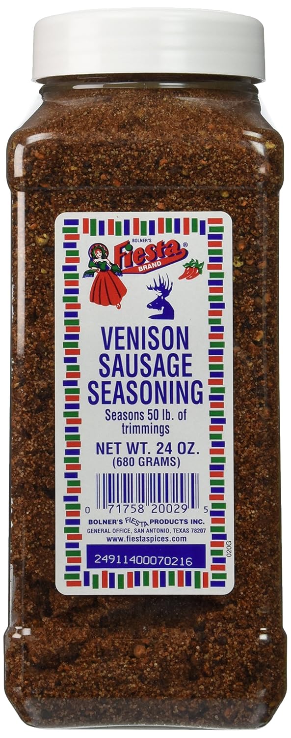 Bolner's Fiesta Venison and Other Game Meat Sausage Seasoning, 24 Oz