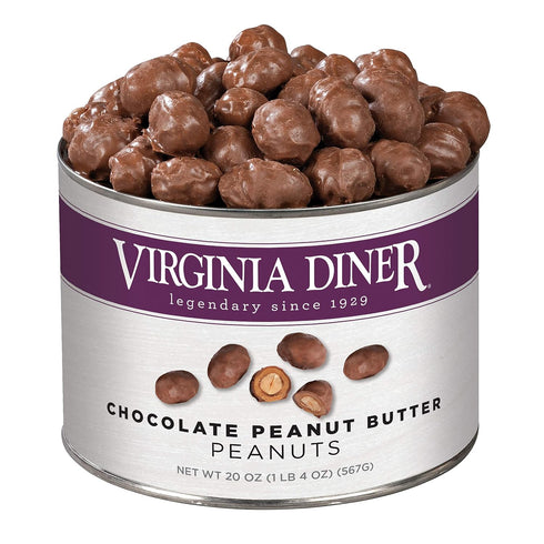 Virginia Diner - Gourmet Natural Extra Large Chocolate Peanut Butter Covered Virginia