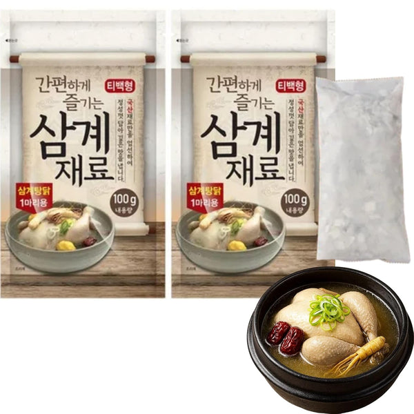 Samgyetang Herb Kit Tea-Bag Type - Easy Korean Chiken Stew Ingredients -Easy